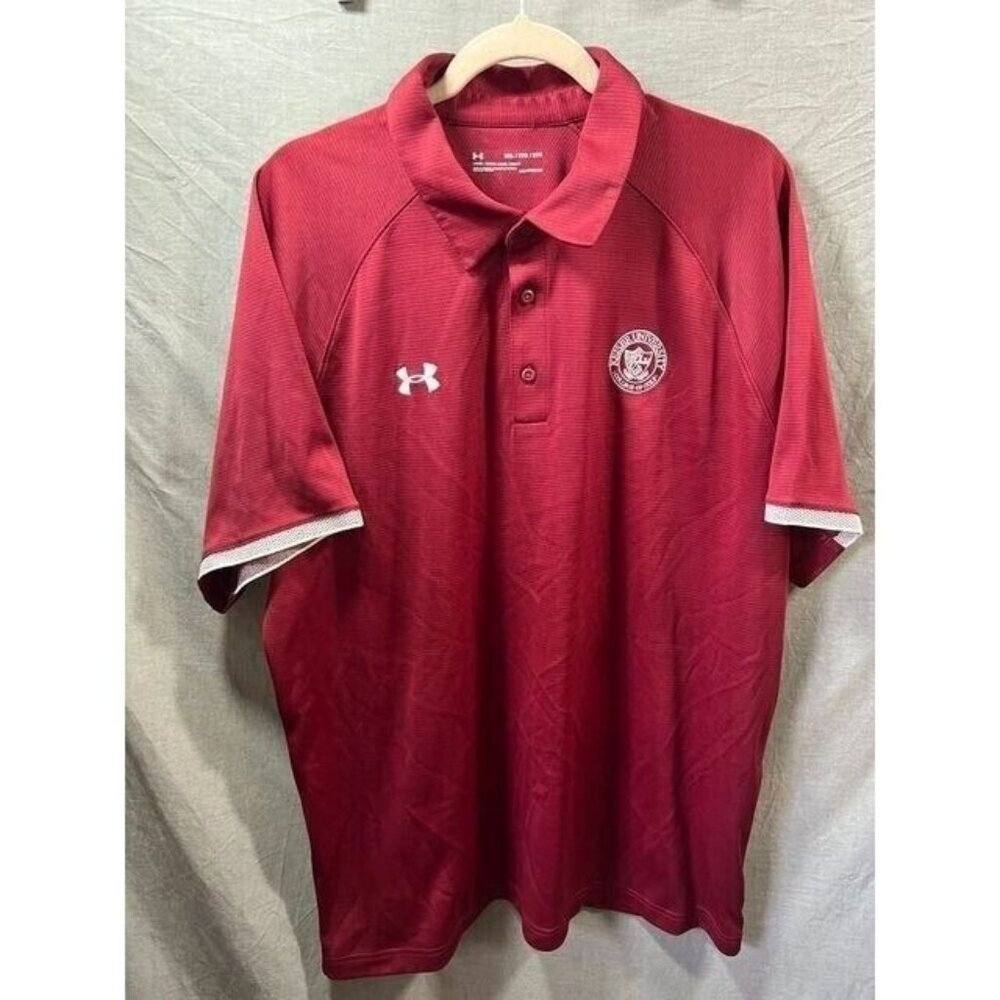 Keiser University College Of Golf Polo Shirt Adult 2XL Red Short Sleeve.